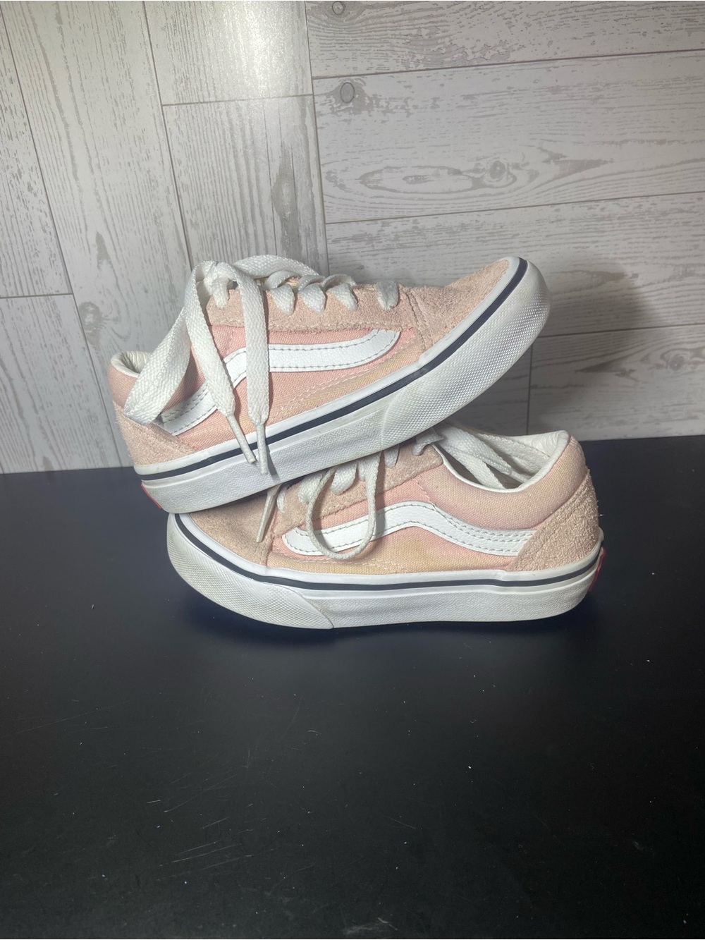 Bundle 2 Pairs Vans Kids Sneakers Pink & Cream UltraRange Size 11/11.5 Toddler - Picture 3 of 16